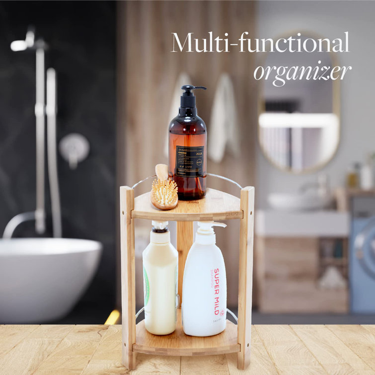 Rebrilliant Ave FreeStanding Bamboo Shower Caddy Wayfair.co.uk